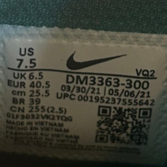 Nike - Court Legacy Casual Mid Top - Sneakers - Green - Men's - 7.5 - DM3363-300 - Picture 9 of 9